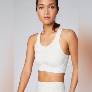 Varley Berkeley Cheetah Print High-Impact Sports Bra & Matching Leggings SZ S